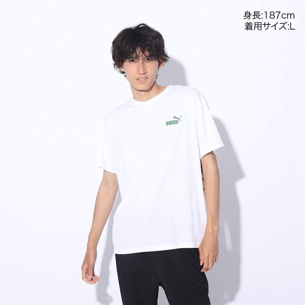 プーマ（PUMA）（メンズ）DRY PLUS POWER Tシャツ 半袖 525673 02 WHT