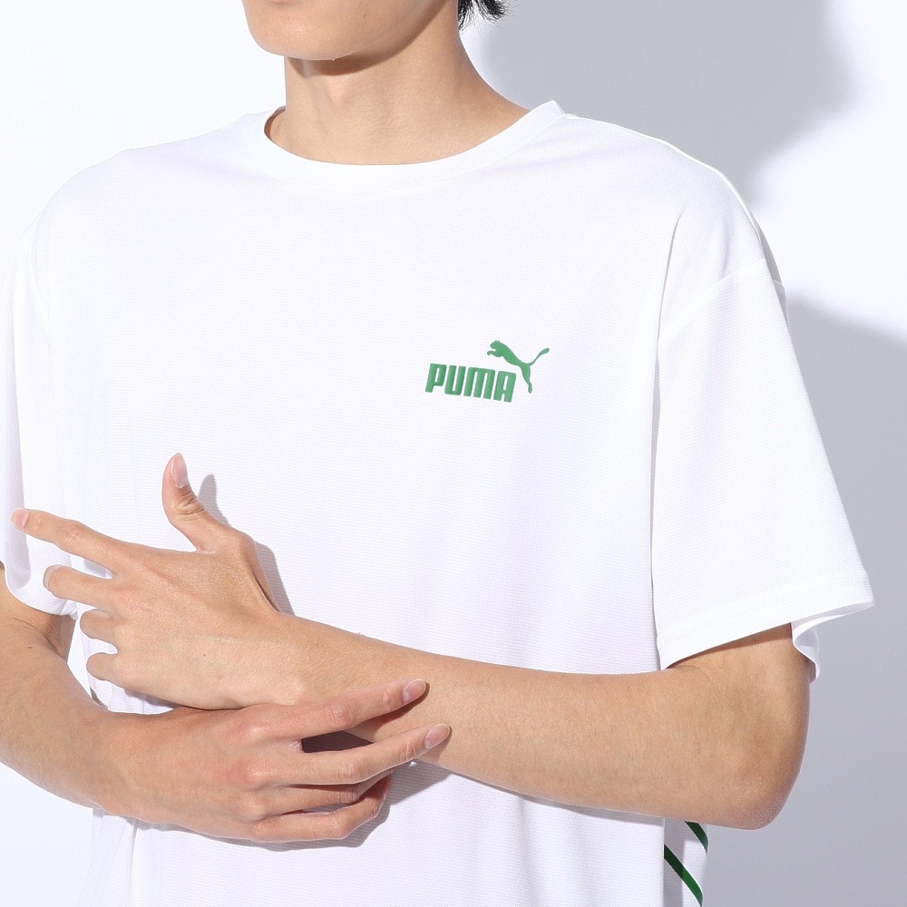 プーマ（PUMA）（メンズ）DRY PLUS POWER Tシャツ 半袖 525673 02 WHT