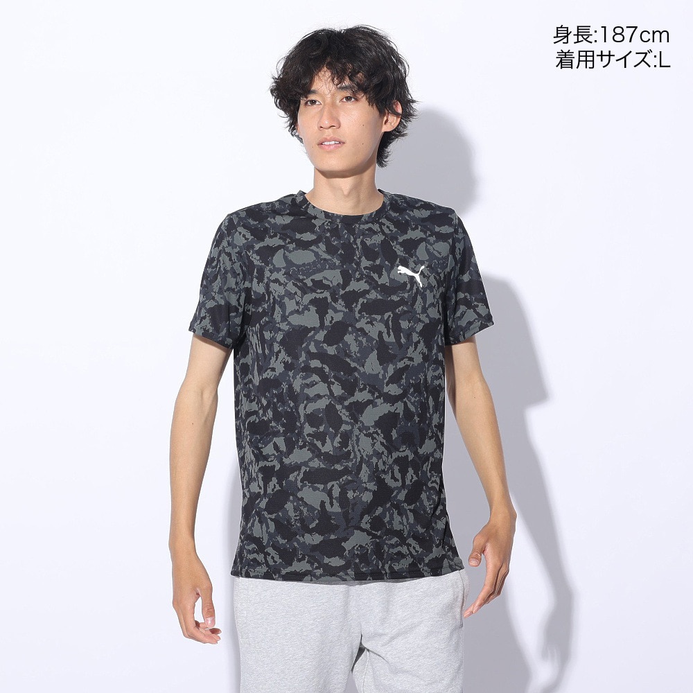 プーマ（PUMA）（メンズ）DRY PLUS AOP Tシャツ 半袖 525674 01 BLK