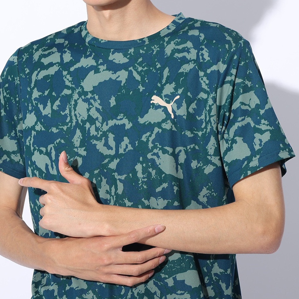 プーマ（PUMA）（メンズ）DRY PLUS AOP Tシャツ 半袖 525674 21 GRN