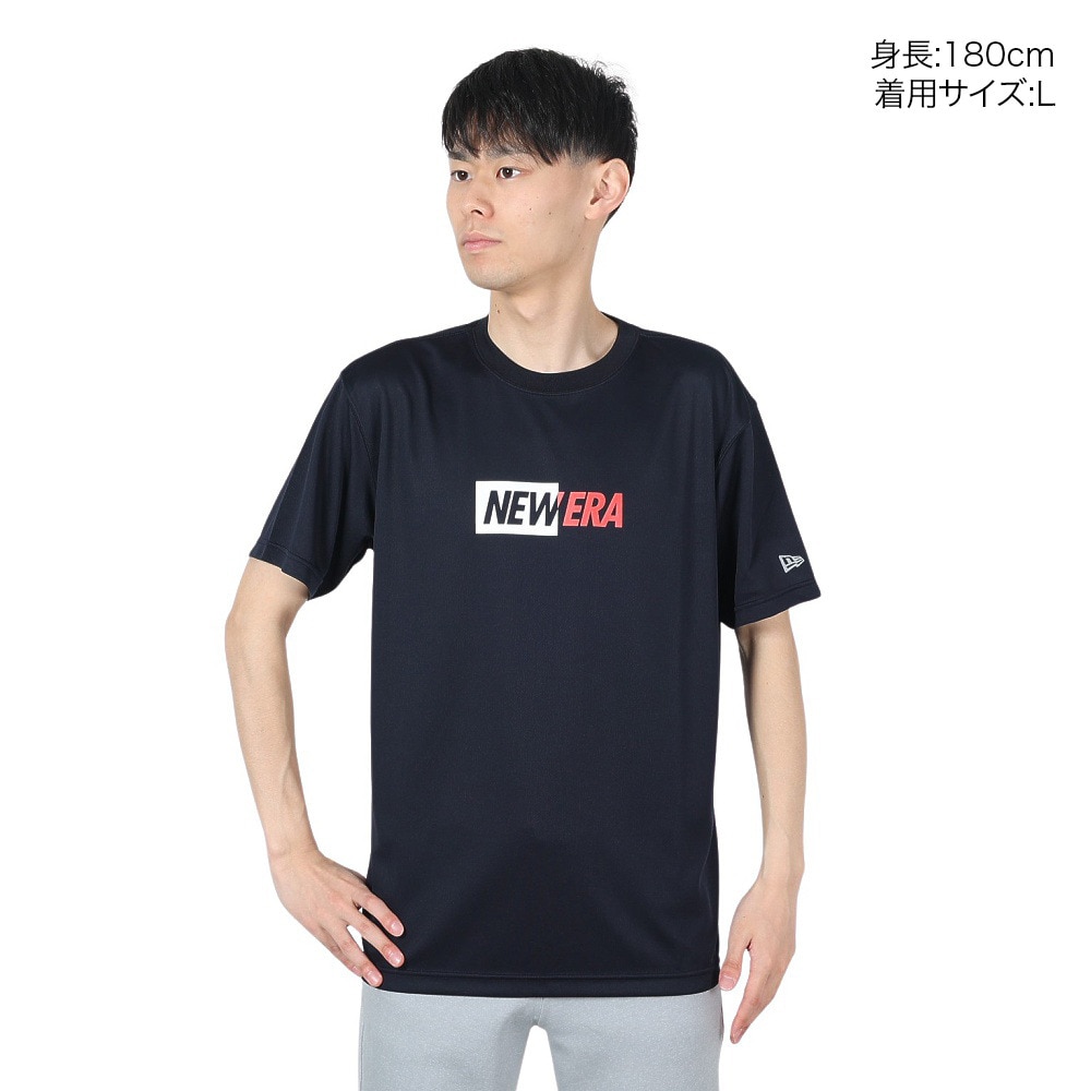 ニューエラ（NEW ERA）（メンズ、レディース）半袖 テックTシャツ Split Logo 14121954