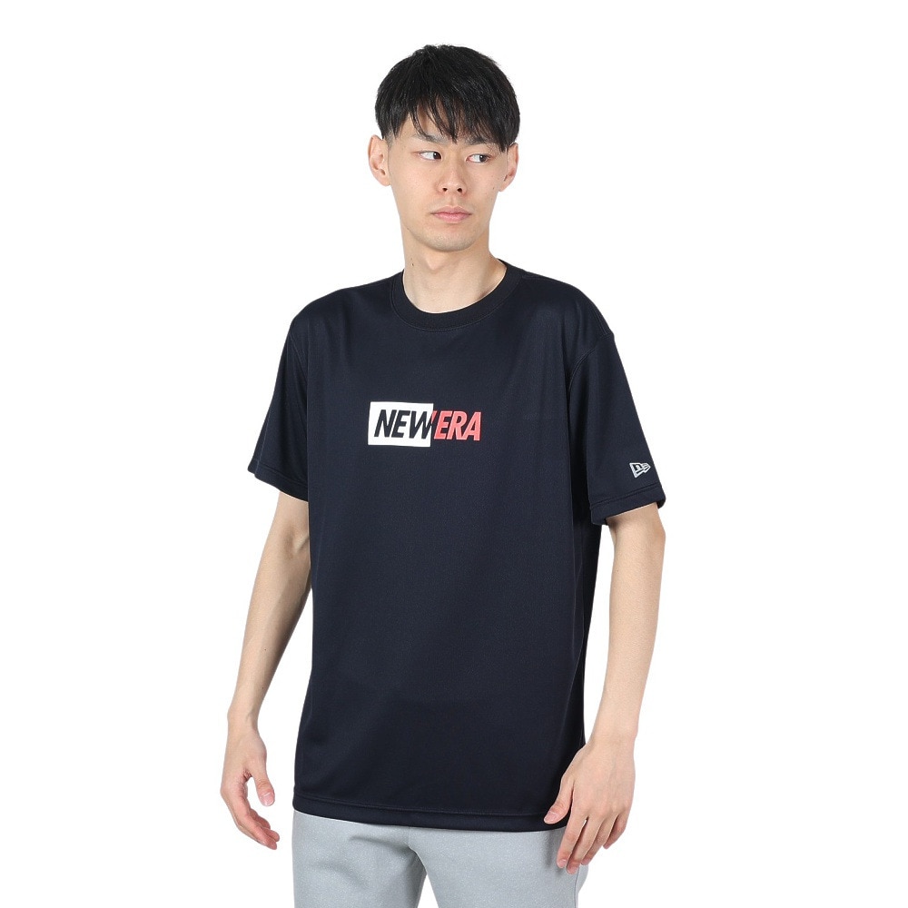 ニューエラ（NEW ERA）（メンズ、レディース）半袖 テックTシャツ Split Logo 14121954