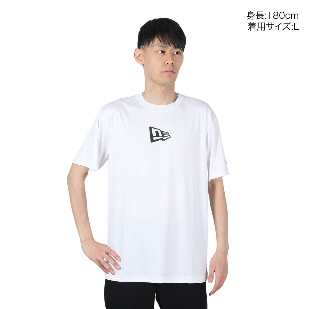 ニューエラ（NEW ERA）（メンズ、レディース）半袖 ラッシュTシャツ Rear Vertical Logo 14121965