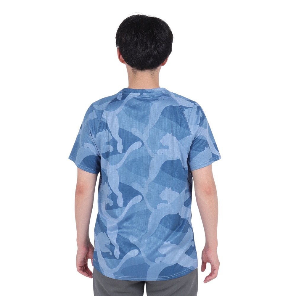 プーマ（PUMA）（メンズ）トレーニング プーマ フィット ウルトラブリース AOP 半袖Tシャツ 525533 20 BLU