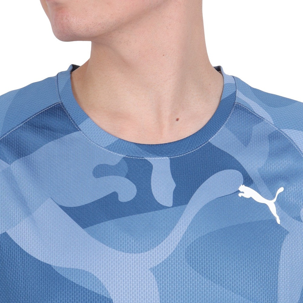プーマ（PUMA）（メンズ）トレーニング プーマ フィット ウルトラブリース AOP 半袖Tシャツ 525533 20 BLU
