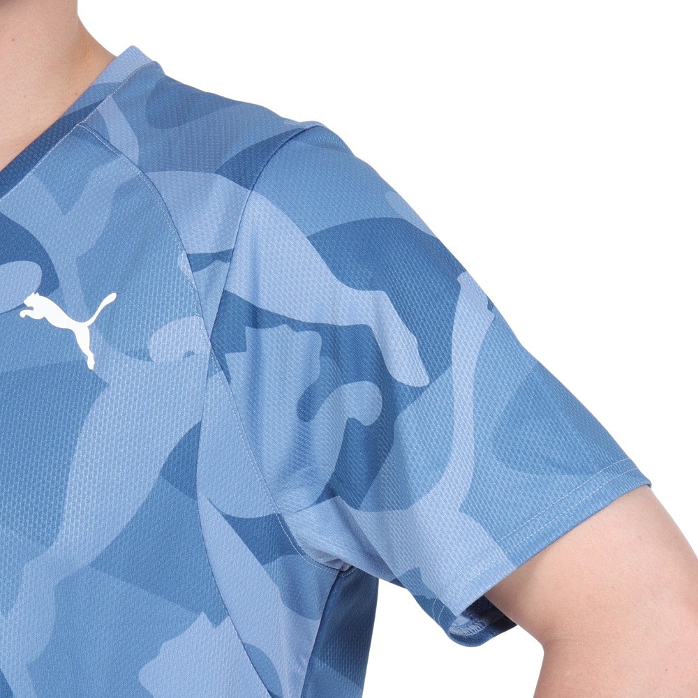 プーマ（PUMA）（メンズ）トレーニング プーマ フィット ウルトラブリース AOP 半袖Tシャツ 525533 20 BLU