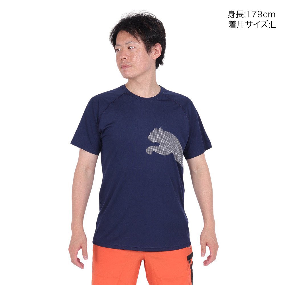 プーマ（PUMA）（メンズ）TRAIN ALL DAY BIG CAT 半袖Tシャツ 525939 14 BLK