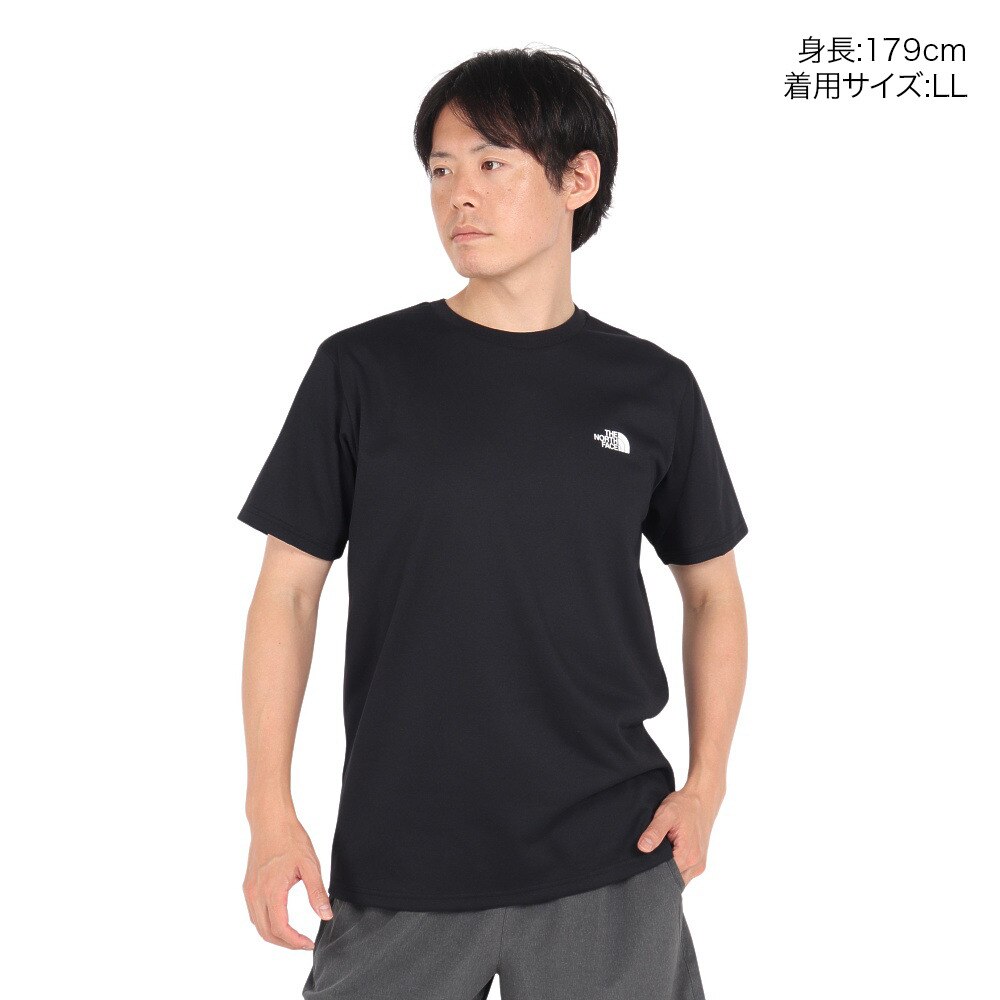 ザ・ノース・フェイス（THE NORTH FACE）（メンズ）ショートスリーブデジタルボックスロゴTシャツ NT82482 K