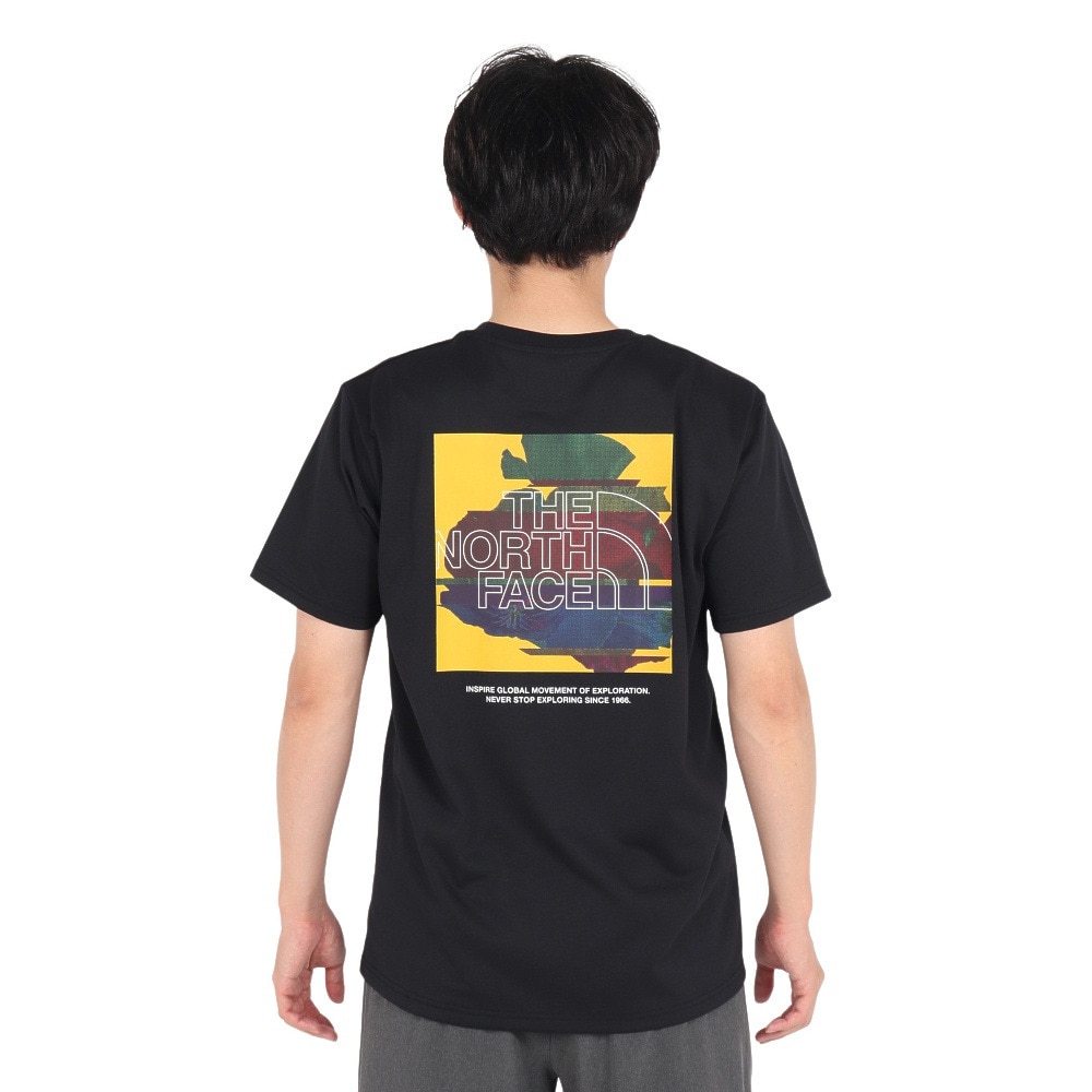 ザ・ノース・フェイス（THE NORTH FACE）（メンズ）ショートスリーブデジタルボックスロゴTシャツ NT82482 K