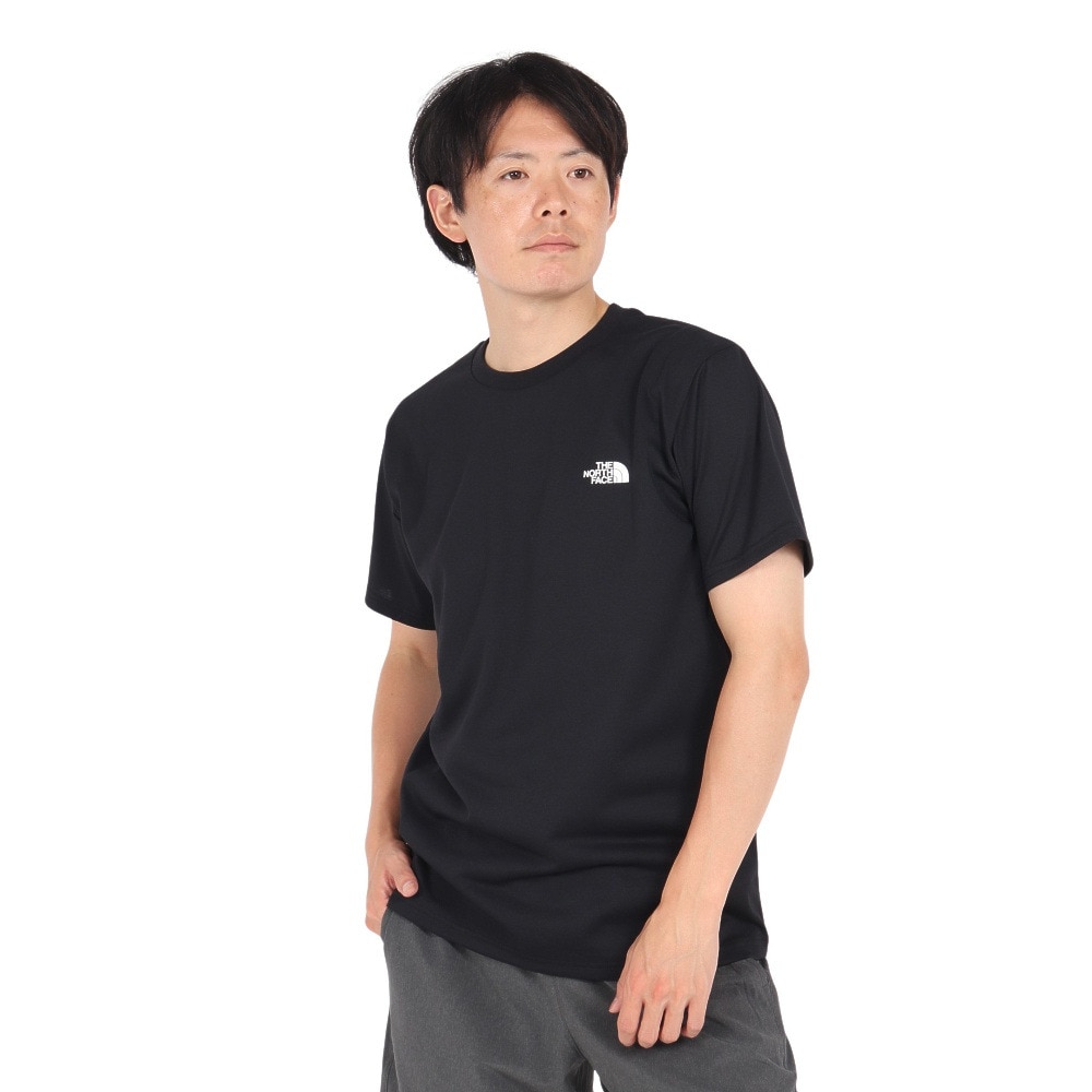 ザ・ノース・フェイス（THE NORTH FACE）（メンズ）ショートスリーブデジタルボックスロゴTシャツ NT82482 K