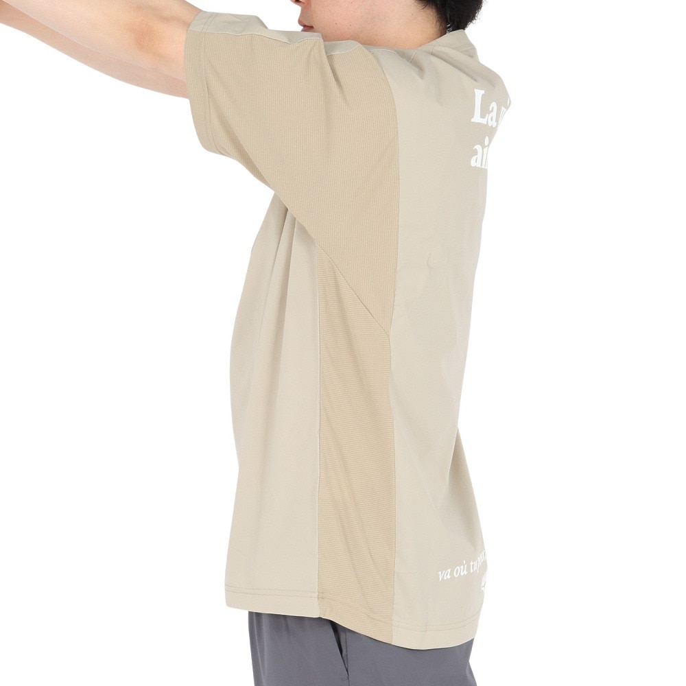 デュアリグ（DUARIG）（メンズ）ドライプラス 15RIP ニット Tシャツ 5S0005-TRCT-863HD BEG