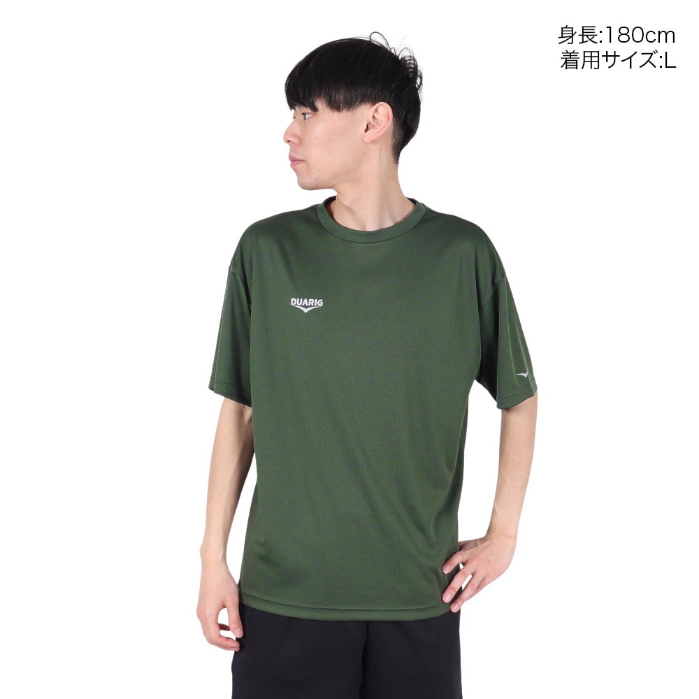 デュアリグ（DUARIG）（メンズ）ドライプラスクール シャインブロック UV BSTP 半袖Tシャツ 5S0027-TRCT-863ES DGRN