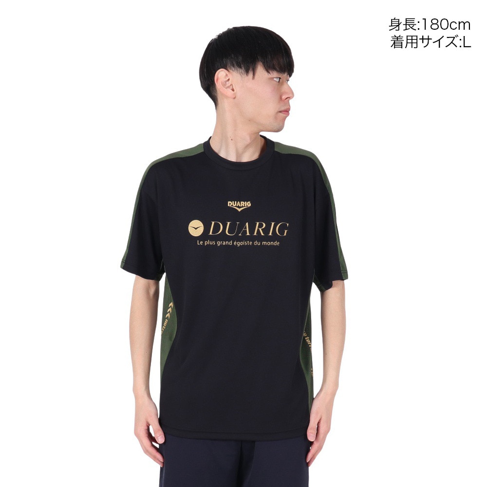 デュアリグ（DUARIG）（メンズ）ドライプラスクール シャインブロック UV WAKI 半袖Tシャツ 5S0030-TRCT-863ES BLK