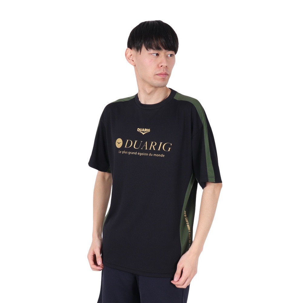 デュアリグ（DUARIG）（メンズ）ドライプラスクール シャインブロック UV WAKI 半袖Tシャツ 5S0030-TRCT-863ES BLK