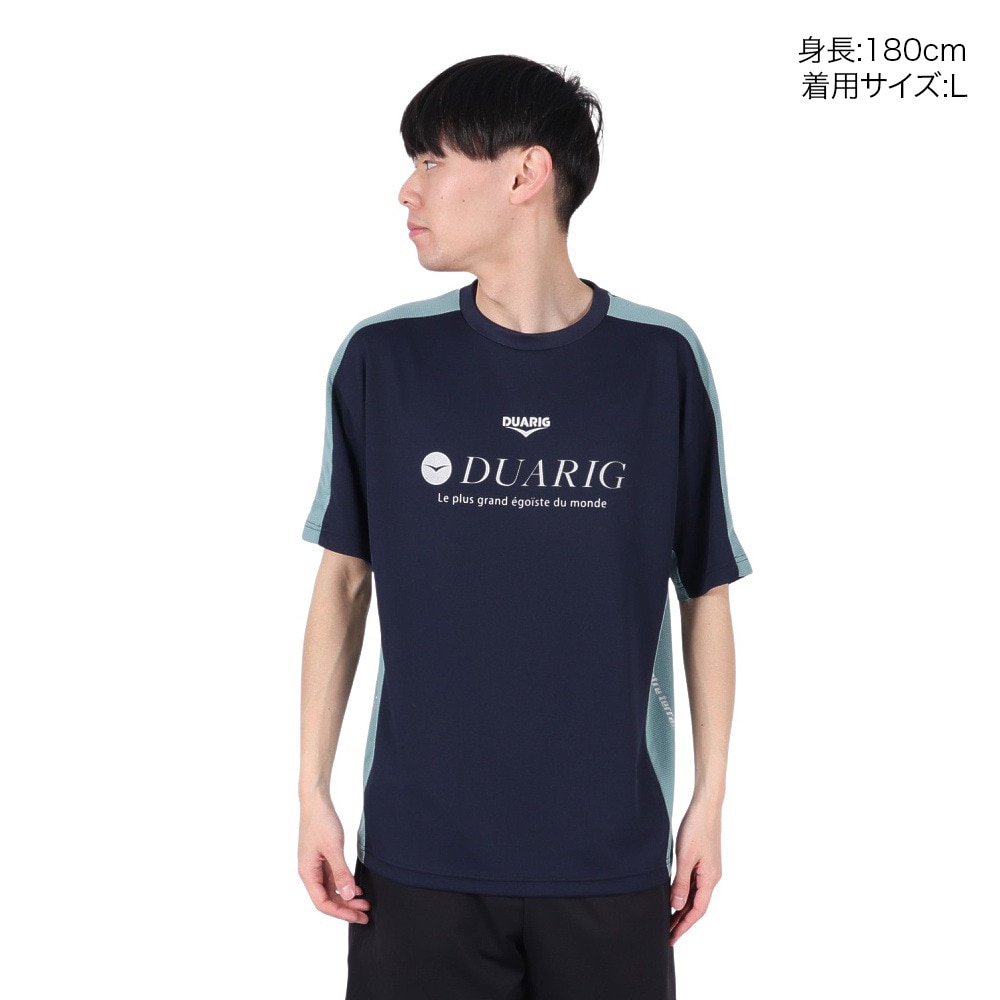 デュアリグ（DUARIG）（メンズ）ドライプラスクール シャインブロック UV シャツ WAKI 5S0030-TRCT-863ES NVY