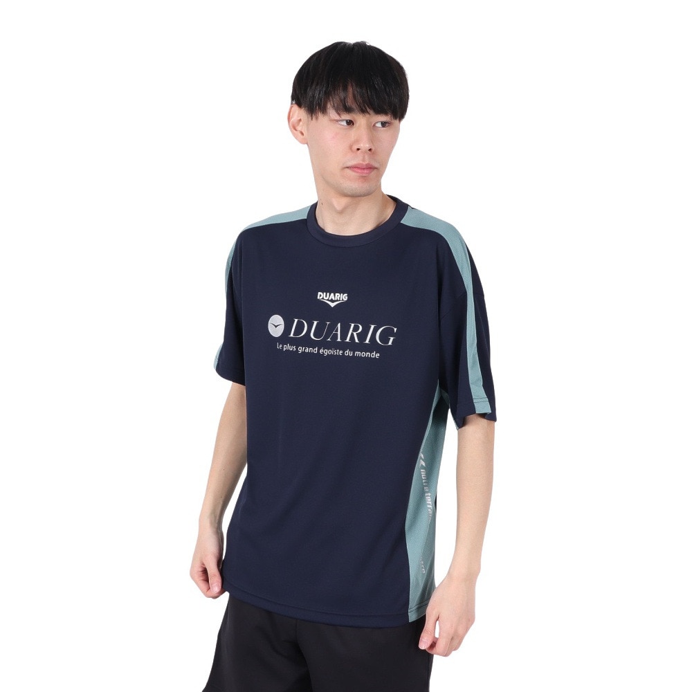 デュアリグ（DUARIG）（メンズ）ドライプラスクール シャインブロック UV シャツ WAKI 5S0030-TRCT-863ES NVY