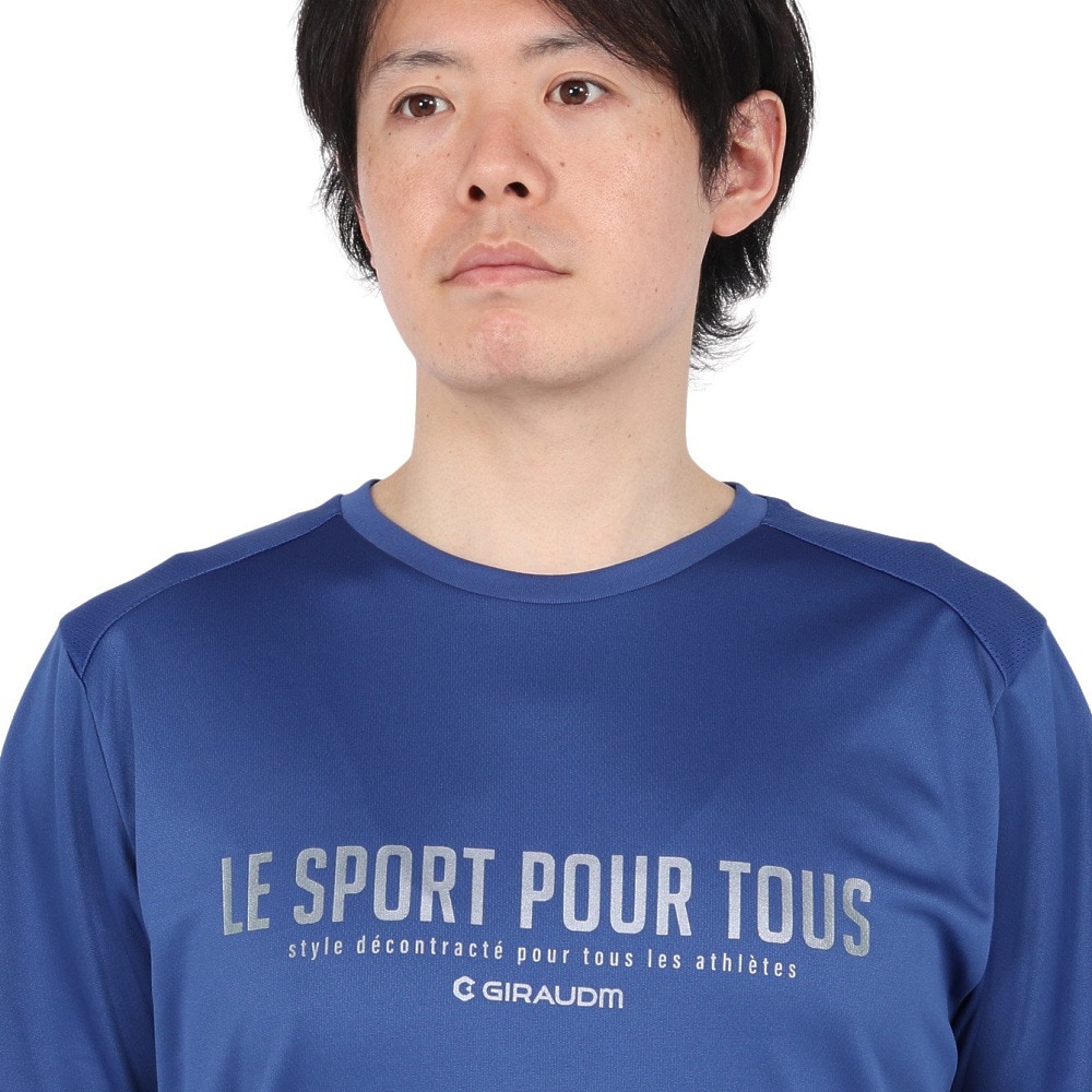 ジローム（GIRAUDM）（メンズ）ドライプラス15 HV148 メッシュ Tシャツ CT5S0038-TR863-GRES BLU