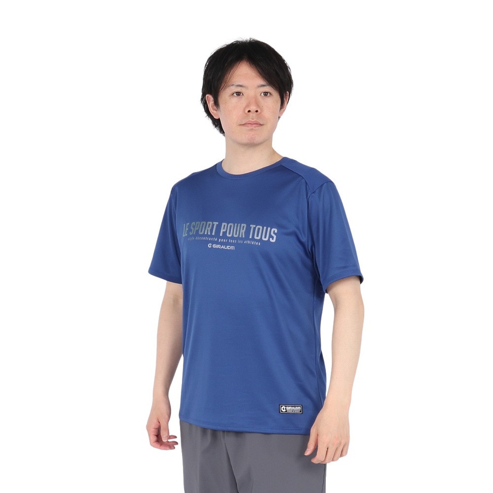 ジローム（GIRAUDM）（メンズ）ドライプラス15 HV148 メッシュ Tシャツ CT5S0038-TR863-GRES BLU