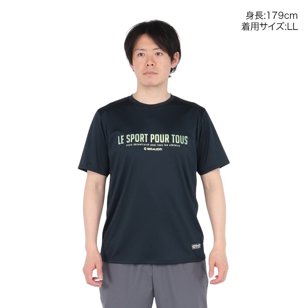 ジローム（GIRAUDM）（メンズ）ドライプラス15 HV148 メッシュ Tシャツ CT5S0038-TR863-GRES NVY