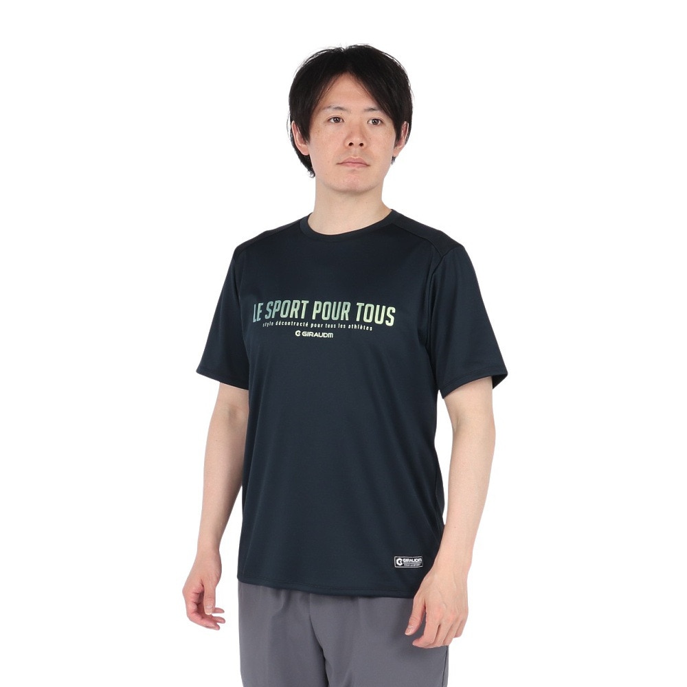 ジローム（GIRAUDM）（メンズ）ドライプラス15 HV148 メッシュ Tシャツ CT5S0038-TR863-GRES NVY