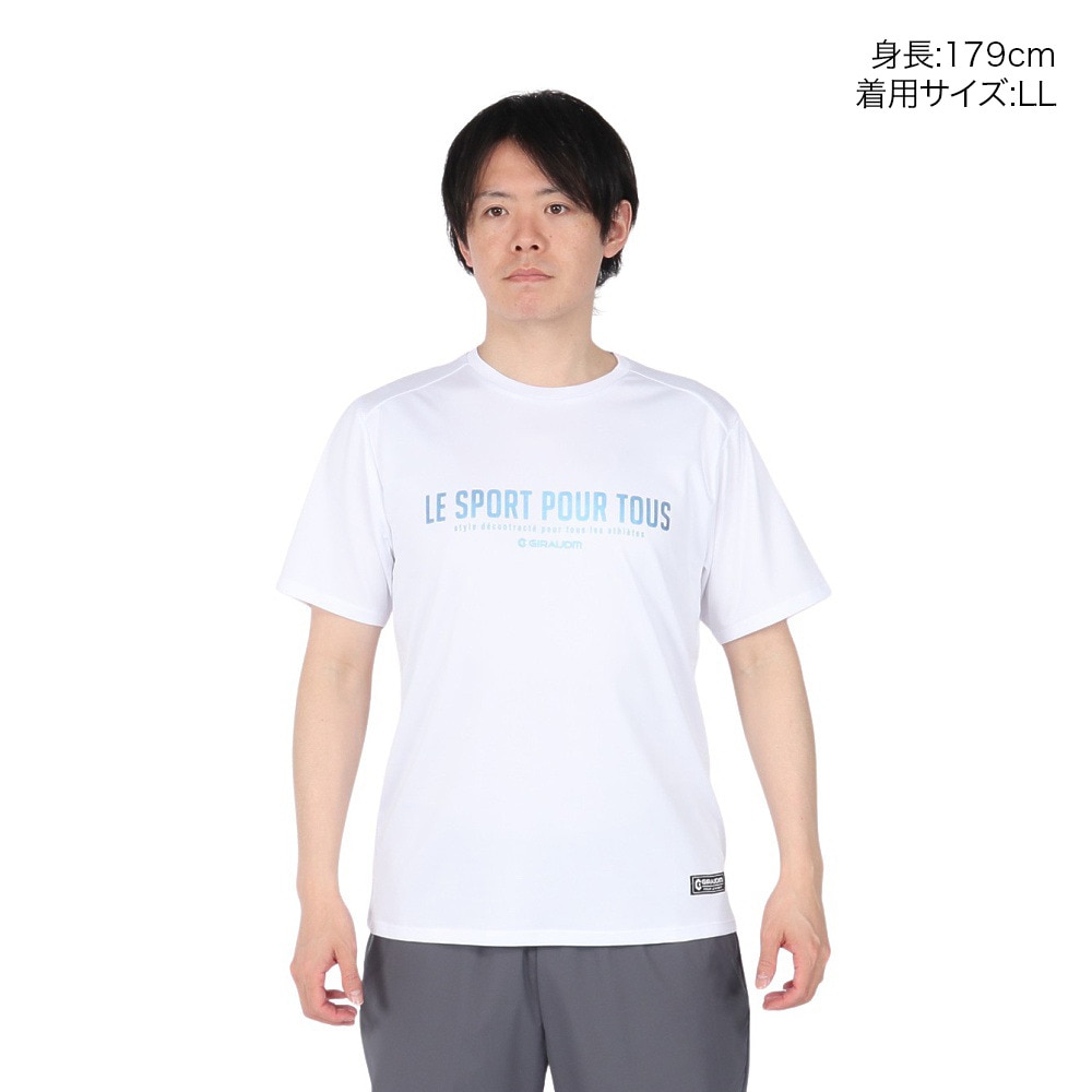 ジローム（GIRAUDM）（メンズ）ドライプラス15 HV148 メッシュ Tシャツ CT5S0038-TR863-GRES WHT