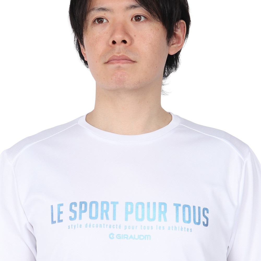 ジローム（GIRAUDM）（メンズ）ドライプラス15 HV148 メッシュ Tシャツ CT5S0038-TR863-GRES WHT
