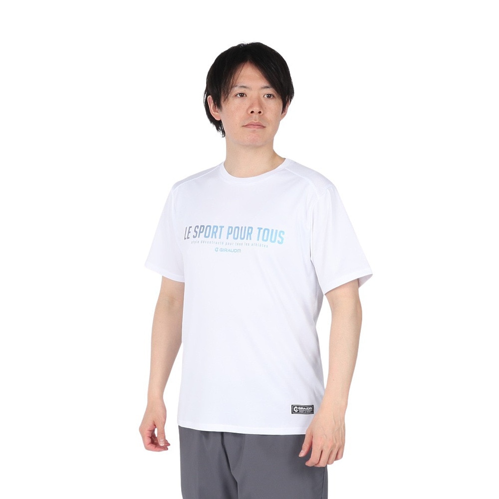 ジローム（GIRAUDM）（メンズ）ドライプラス15 HV148 メッシュ Tシャツ CT5S0038-TR863-GRES WHT