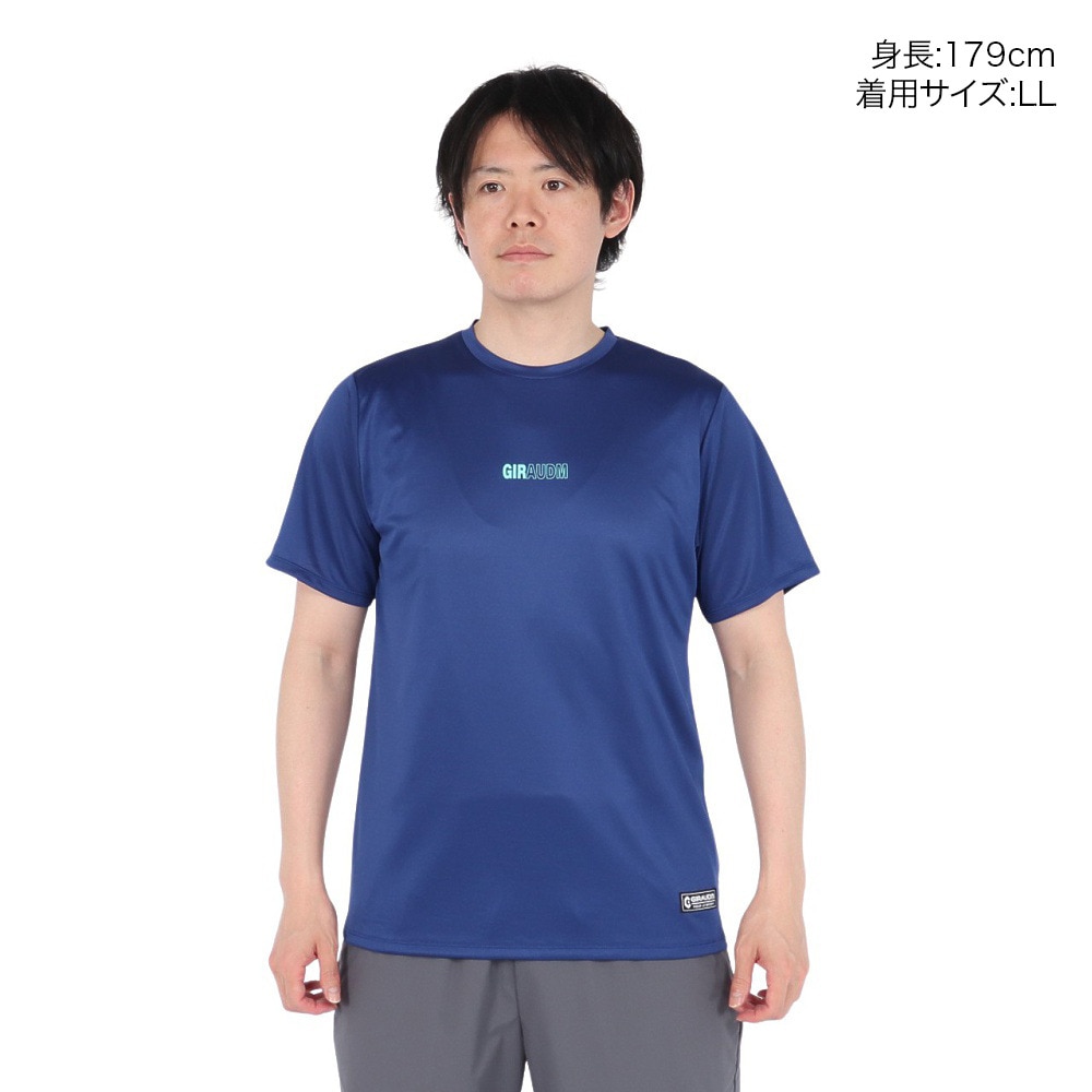 ジローム（GIRAUDM）（メンズ）ドライプラス15 202 メッシュ 半袖Tシャツ CT5S0040-TR863-GRES BLU
