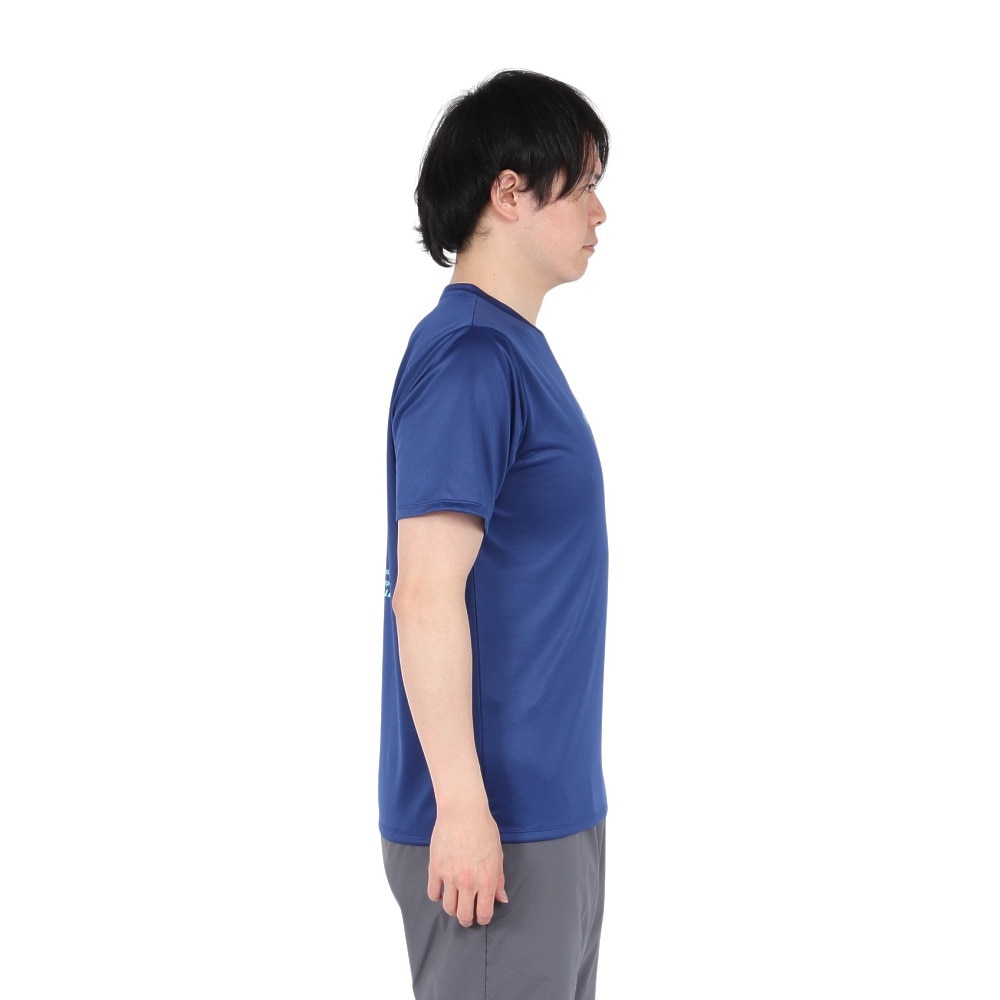 ジローム（GIRAUDM）（メンズ）ドライプラス15 202 メッシュ 半袖Tシャツ CT5S0040-TR863-GRES BLU