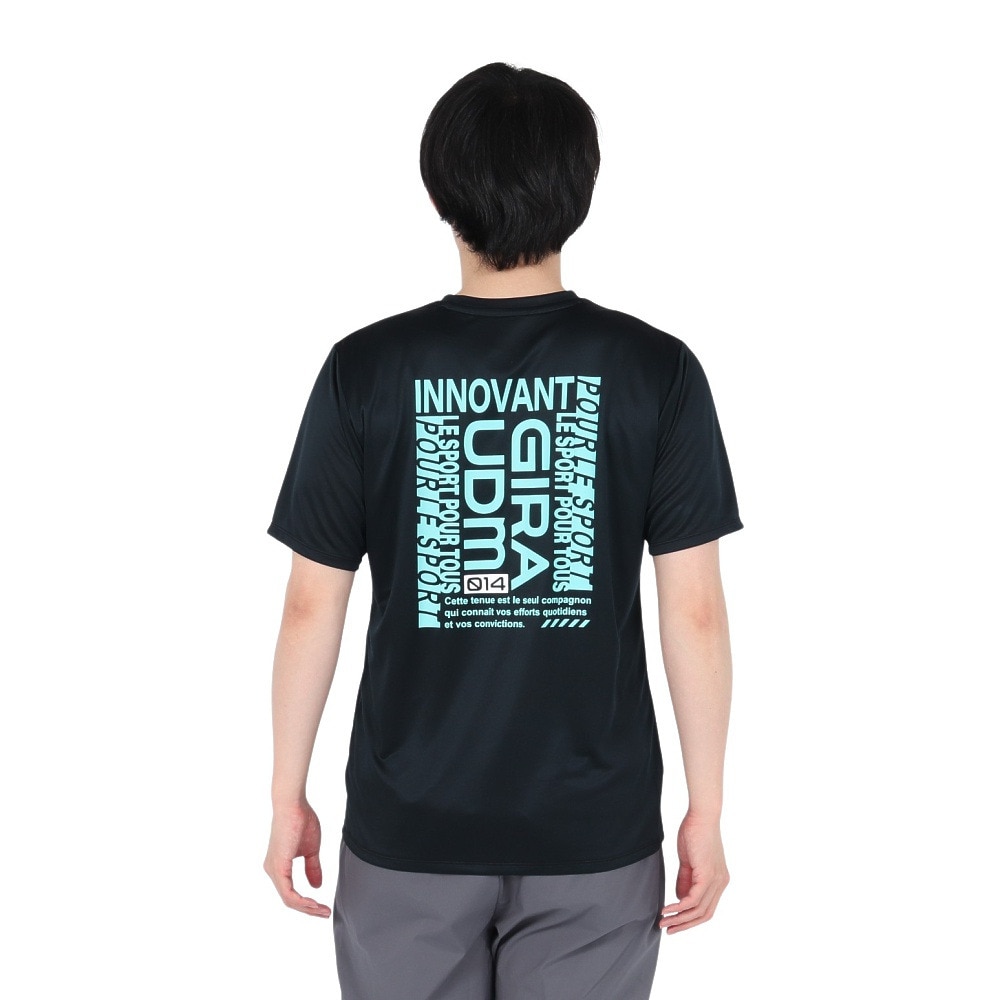 ジローム（GIRAUDM）（メンズ）ドライプラス15 202 メッシュ 半袖Tシャツ CT5S0040-TR863-GRES NVY