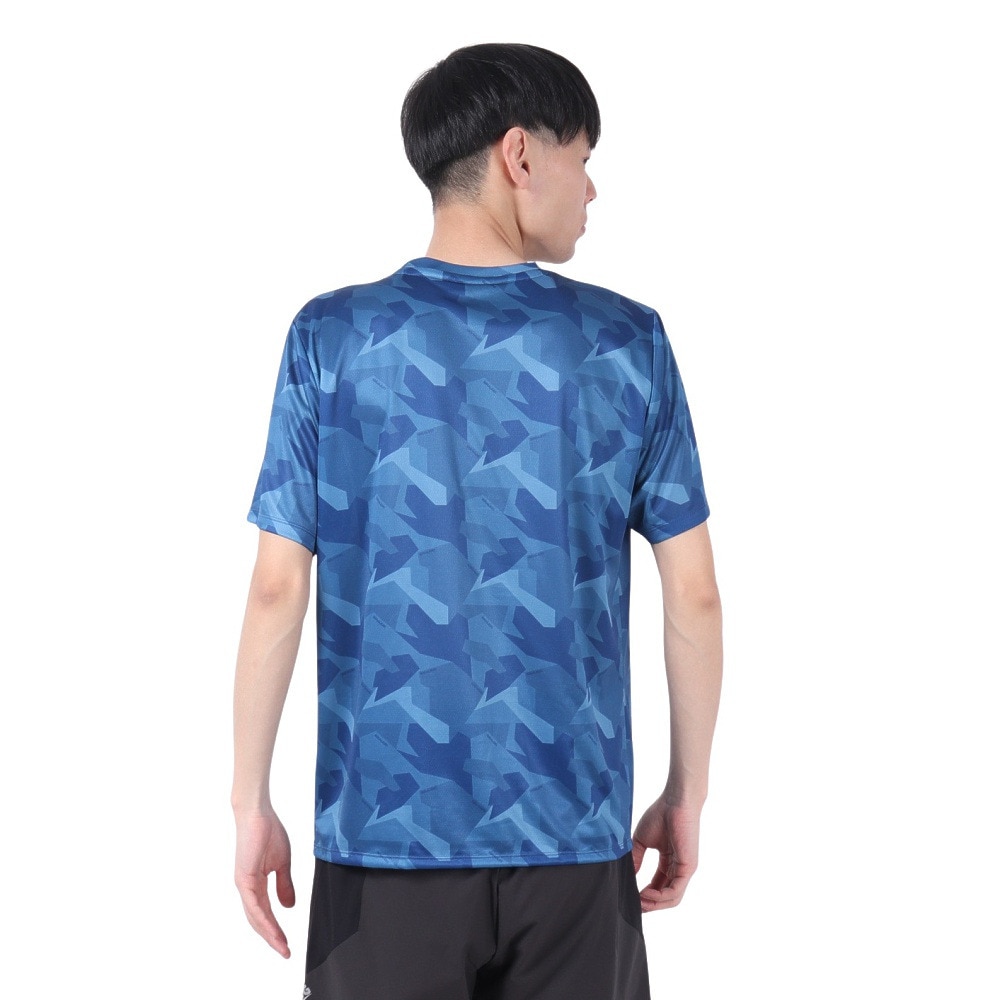 ジローム（GIRAUDM）（メンズ）ドライプラス15 202 グラフィック メッシュ Tシャツ CT5S0041-TR863-GRES BLU
