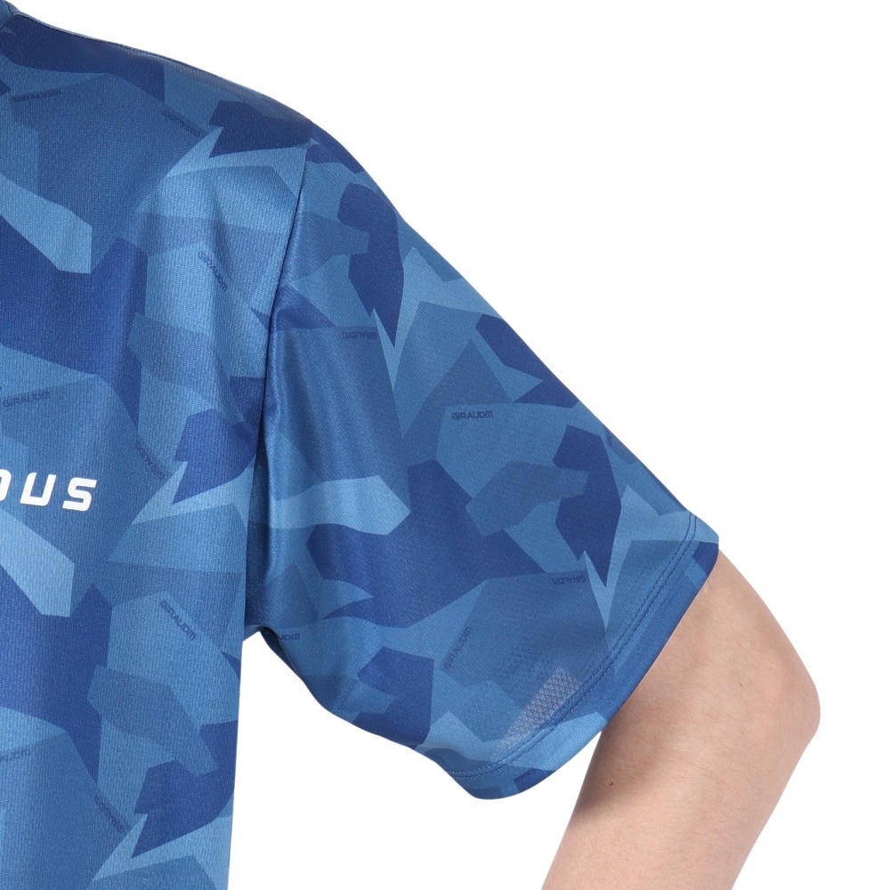 ジローム（GIRAUDM）（メンズ）ドライプラス15 202 グラフィック メッシュ Tシャツ CT5S0041-TR863-GRES BLU
