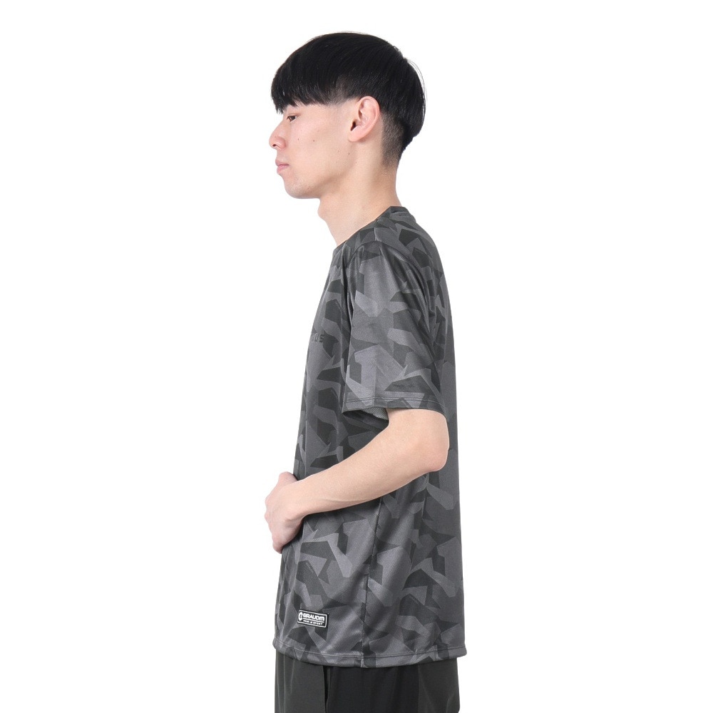 ジローム（GIRAUDM）（メンズ）ドライプラス15 202 グラフィック メッシュ Tシャツ CT5S0041-TR863-GRES GRY