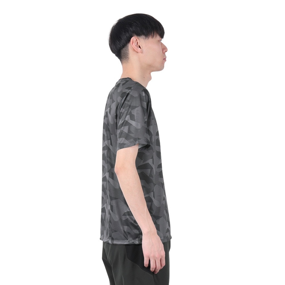 ジローム（GIRAUDM）（メンズ）ドライプラス15 202 グラフィック メッシュ Tシャツ CT5S0041-TR863-GRES GRY
