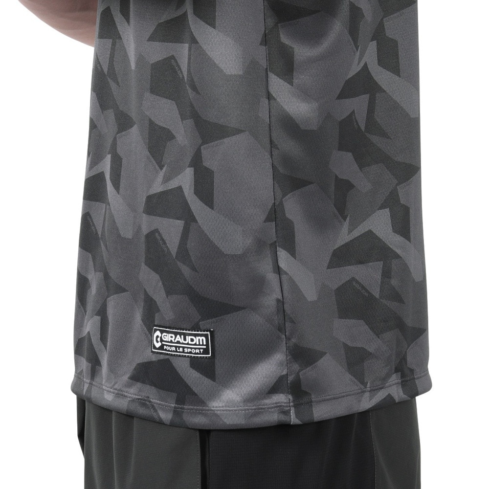 ジローム（GIRAUDM）（メンズ）ドライプラス15 202 グラフィック メッシュ Tシャツ CT5S0041-TR863-GRES GRY