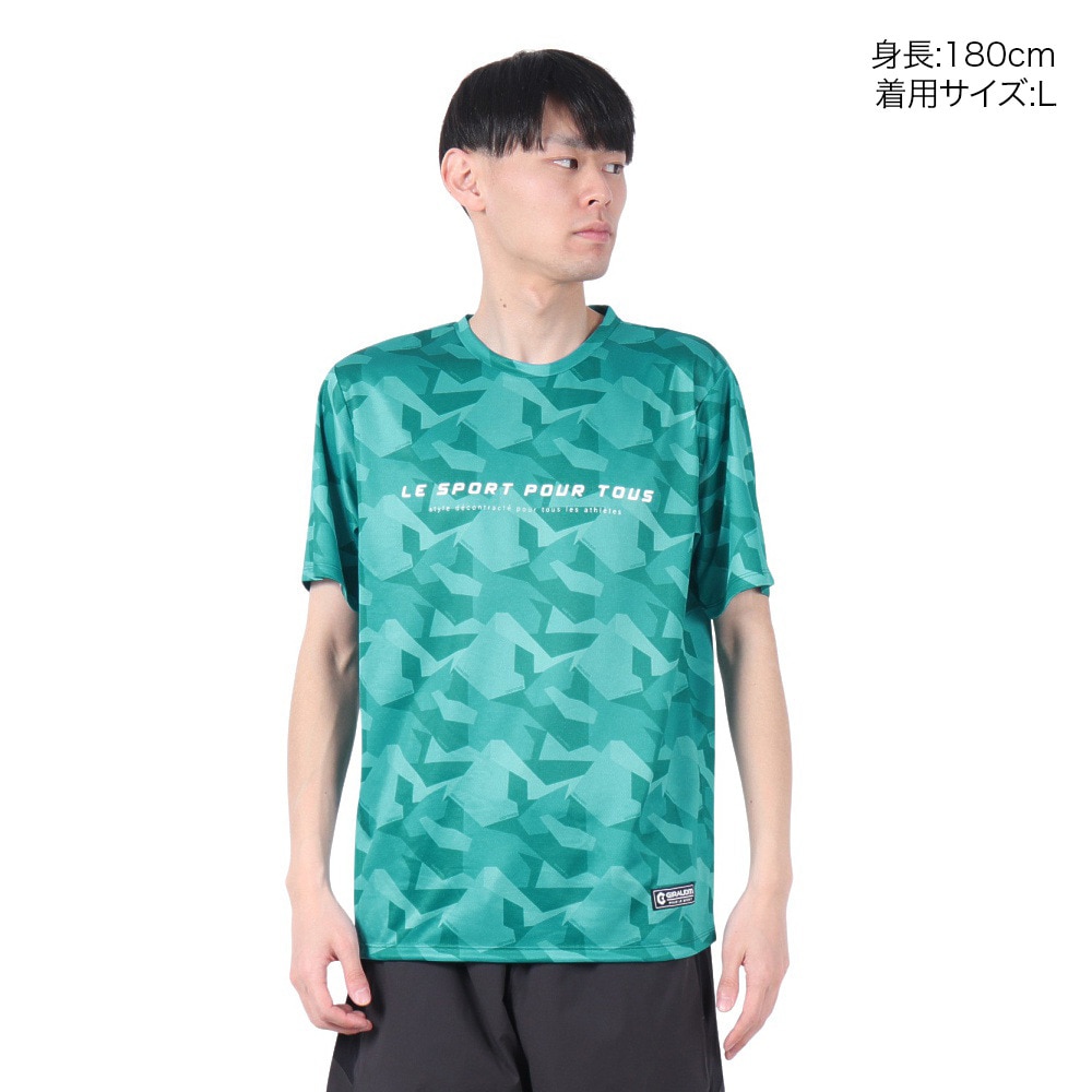 ジローム（GIRAUDM）（メンズ）ドライプラス15 202 グラフィック メッシュ Tシャツ CT5S0041-TR863-GRES TRQ
