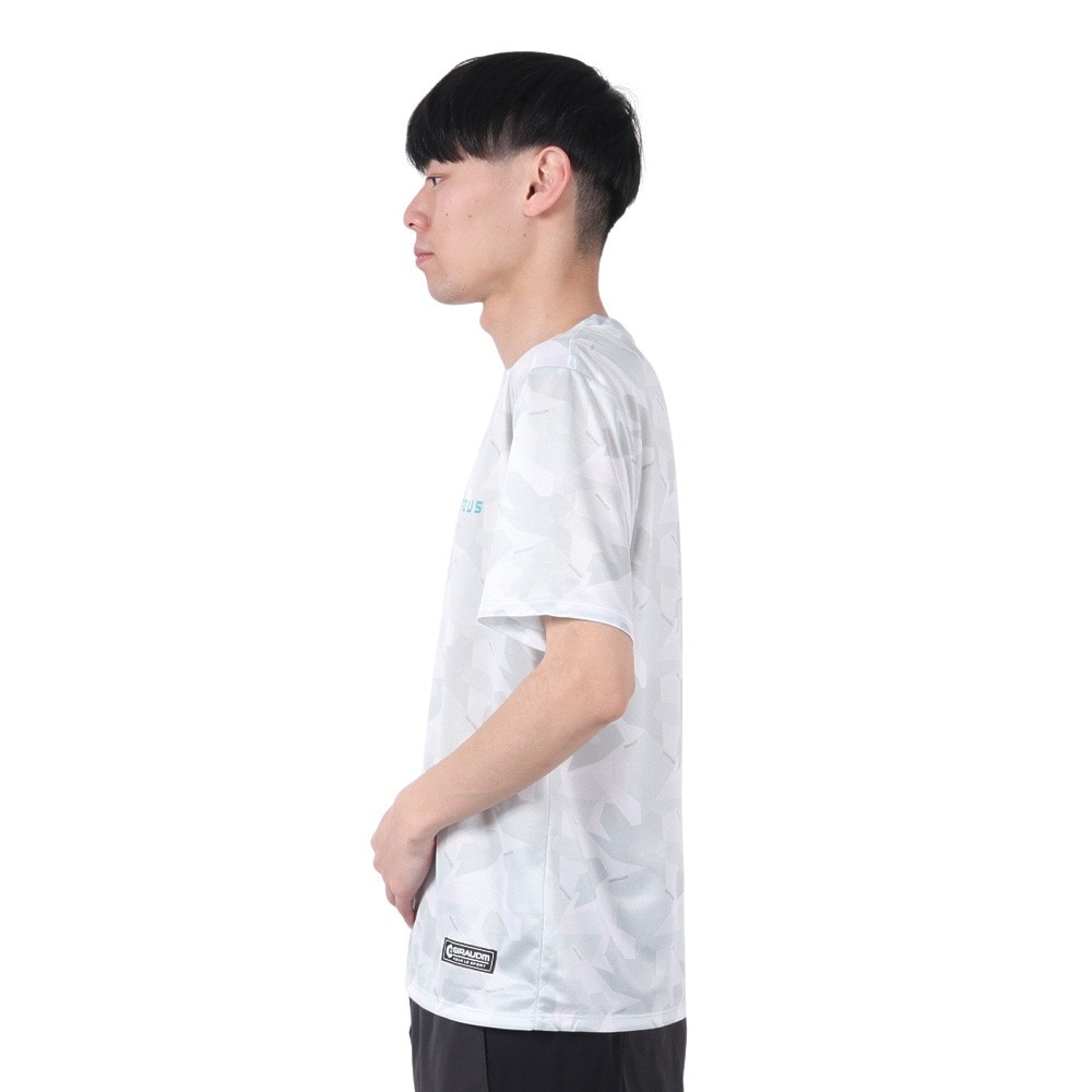 ジローム（GIRAUDM）（メンズ）ドライプラス15 202 グラフィック メッシュ Tシャツ CT5S0041-TR863-GRES WHT