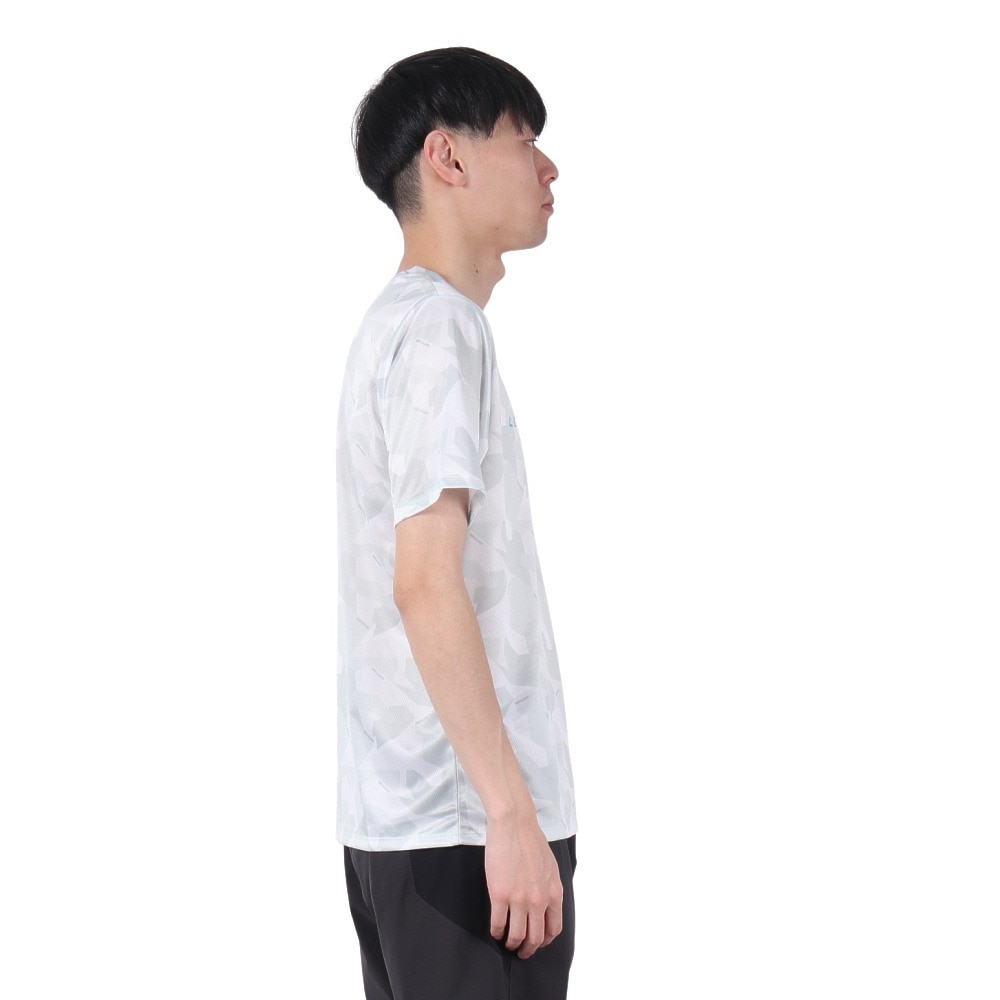 ジローム（GIRAUDM）（メンズ）ドライプラス15 202 グラフィック メッシュ Tシャツ CT5S0041-TR863-GRES WHT