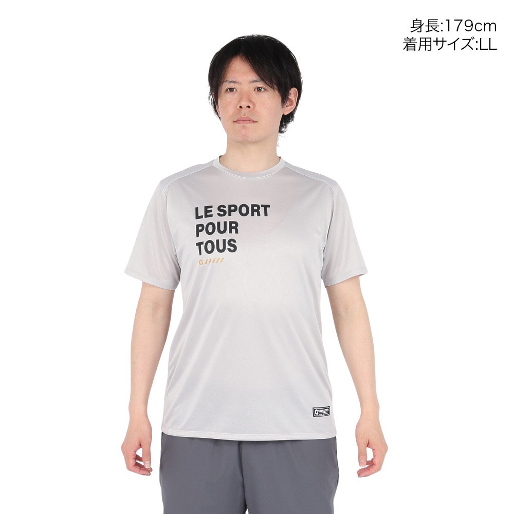 ジローム（GIRAUDM）（メンズ）ドライプラス15 HV202 メッシュ Tシャツ CT5S0042-TR863-GRES LGRY