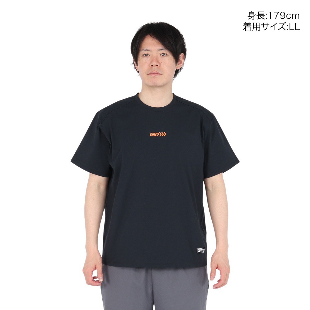 ジローム（GIRAUDM）（メンズ）PBT グラフィック 半袖Tシャツ CT5S0043-TR863-GRES NVY