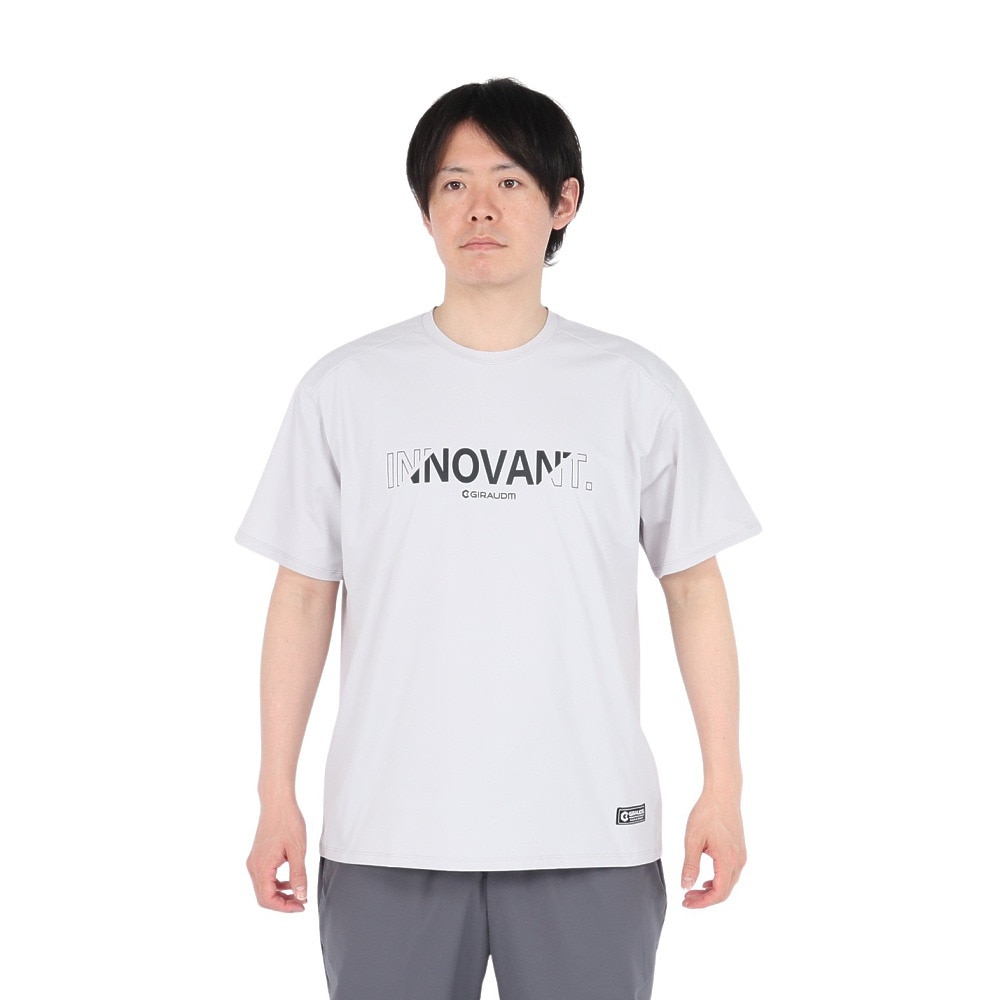 ジローム（GIRAUDM）（メンズ）PBT グラフィック 半袖Tシャツ CT5S0044-TR863-GRES LGRY