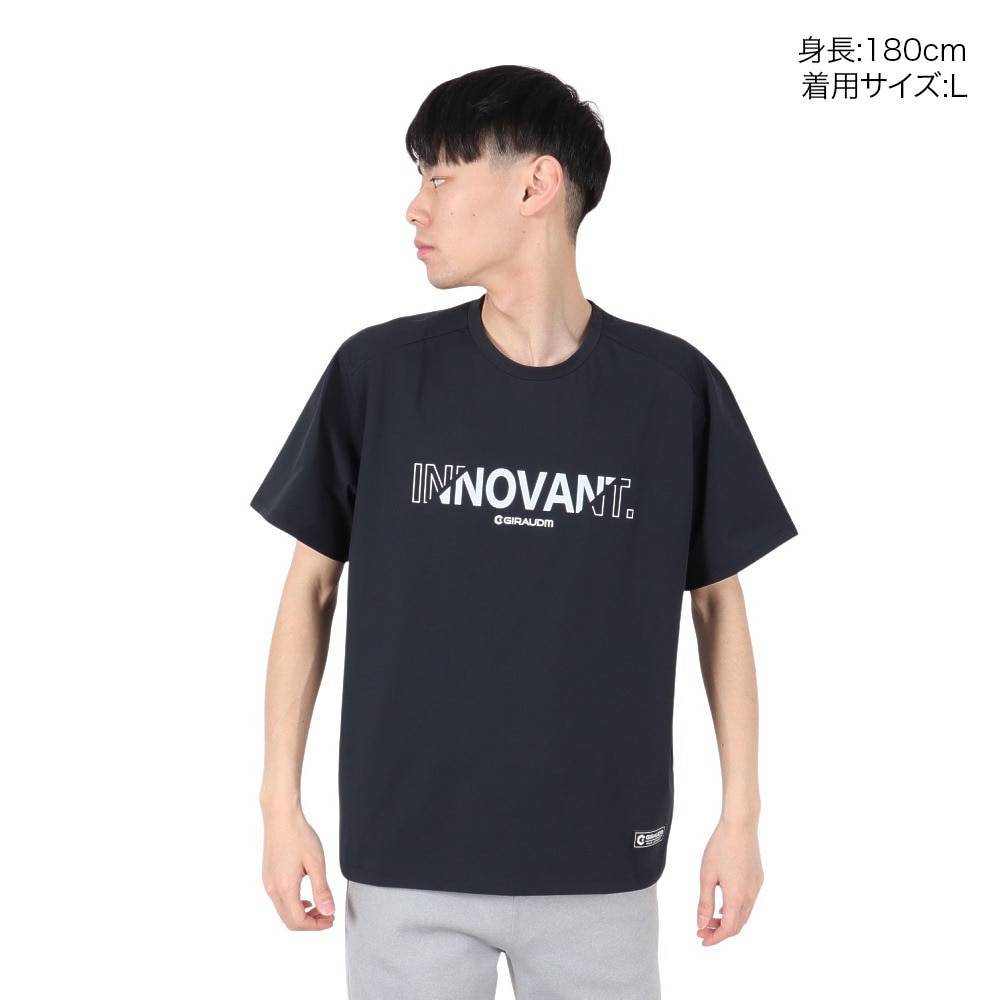 ジローム（GIRAUDM）（メンズ）PBT GRAPHIC 半袖Tシャツ CT5S0044-TR863-GRES NVY
