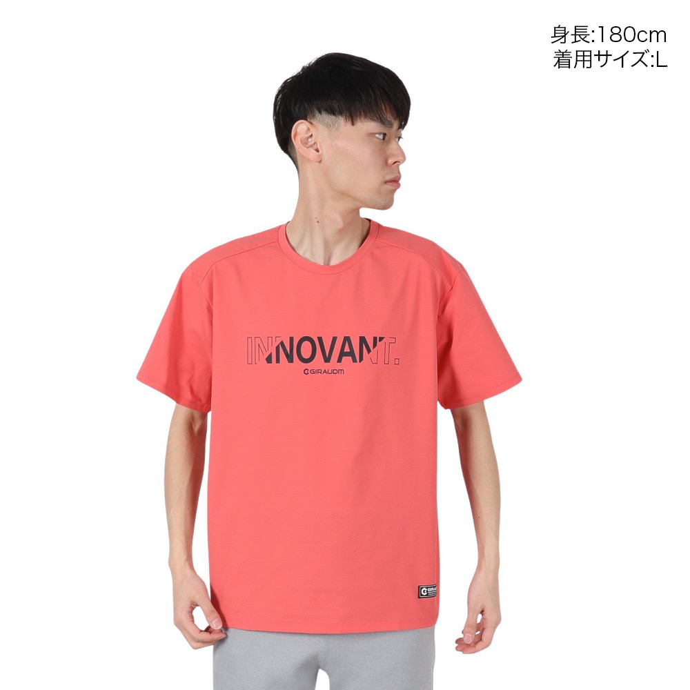 ジローム（GIRAUDM）（メンズ）ドライプラス PBT グラフィック Tシャツ CT5S0044-TR863-GRES SMP