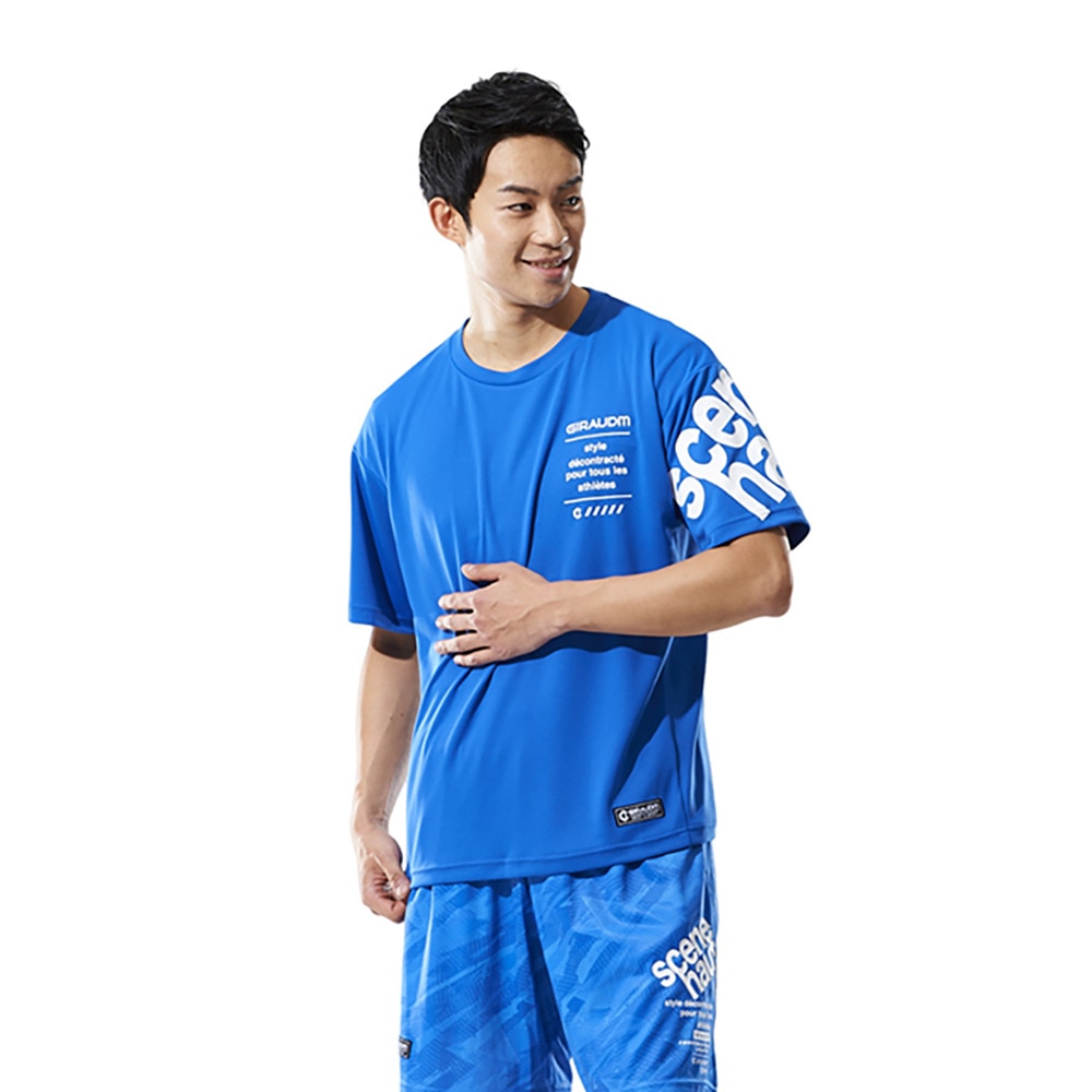 ジローム（GIRAUDM）（メンズ）半袖Tシャツ ドライプラス クール SB メッシュ CT5S0001-TR863-GRSD SAX