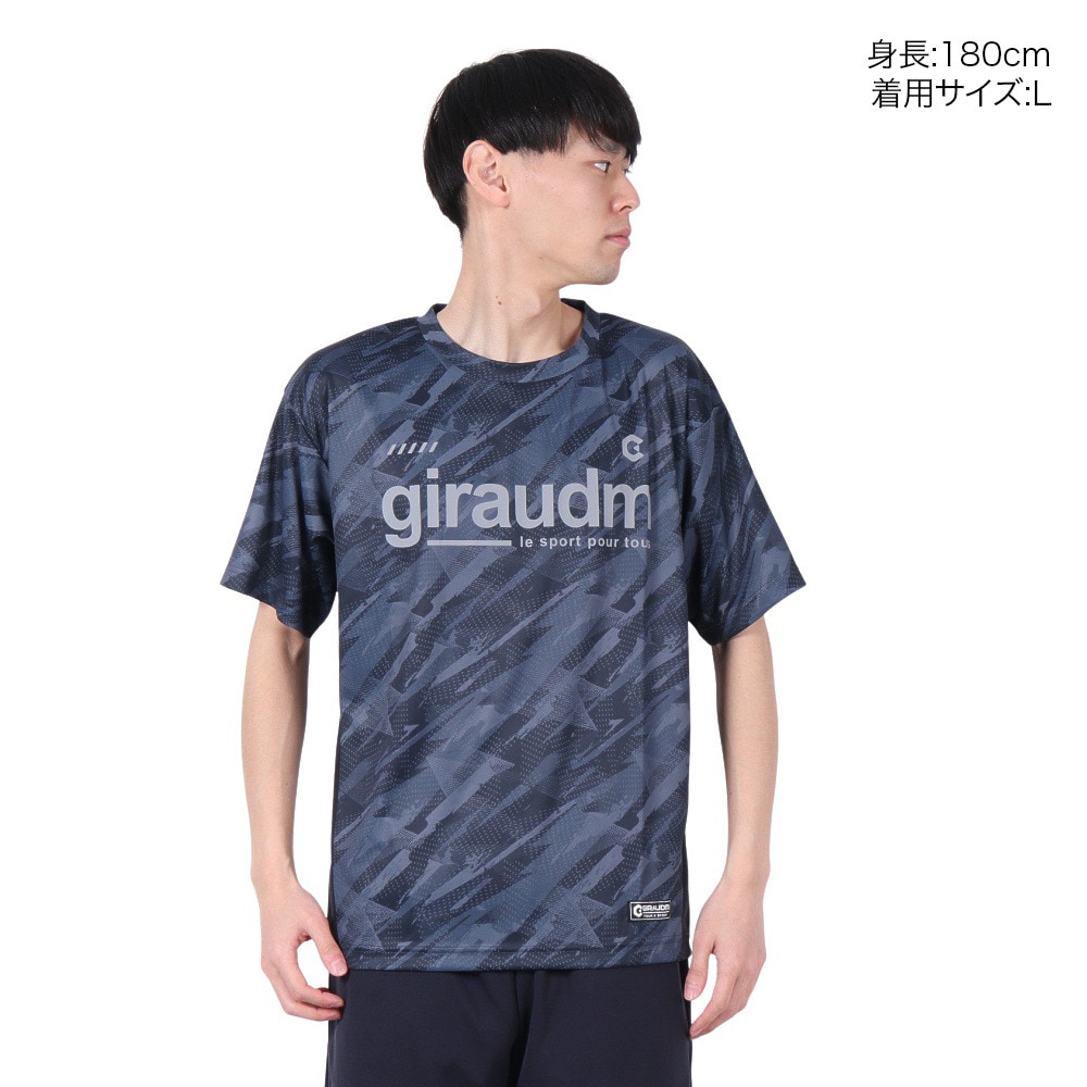 ジローム（GIRAUDM）（メンズ）半袖Tシャツ ドライプラス クール SB グラフィック CT5S0002-TR863-GRSD NVY