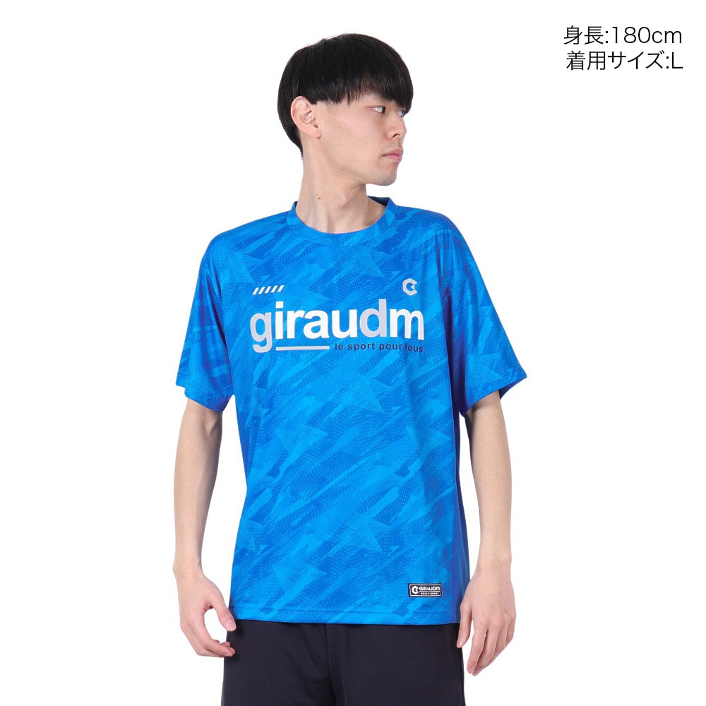 ジローム（GIRAUDM）（メンズ）ドライプラス クール SB グラフィック 半袖Tシャツ CT5S0002-TR863-GRSD SAX