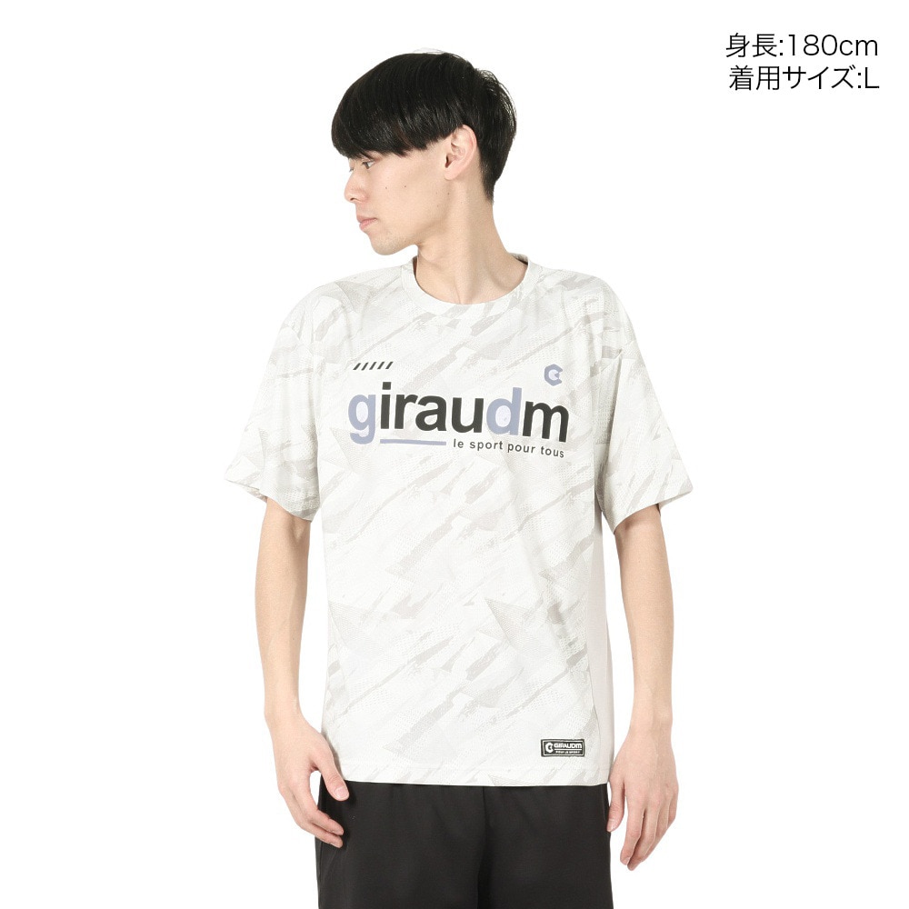 ジローム（GIRAUDM）（メンズ）ドライプラス クール SB グラフィック 半袖Tシャツ CT5S0002-TR863-GRSD WHT