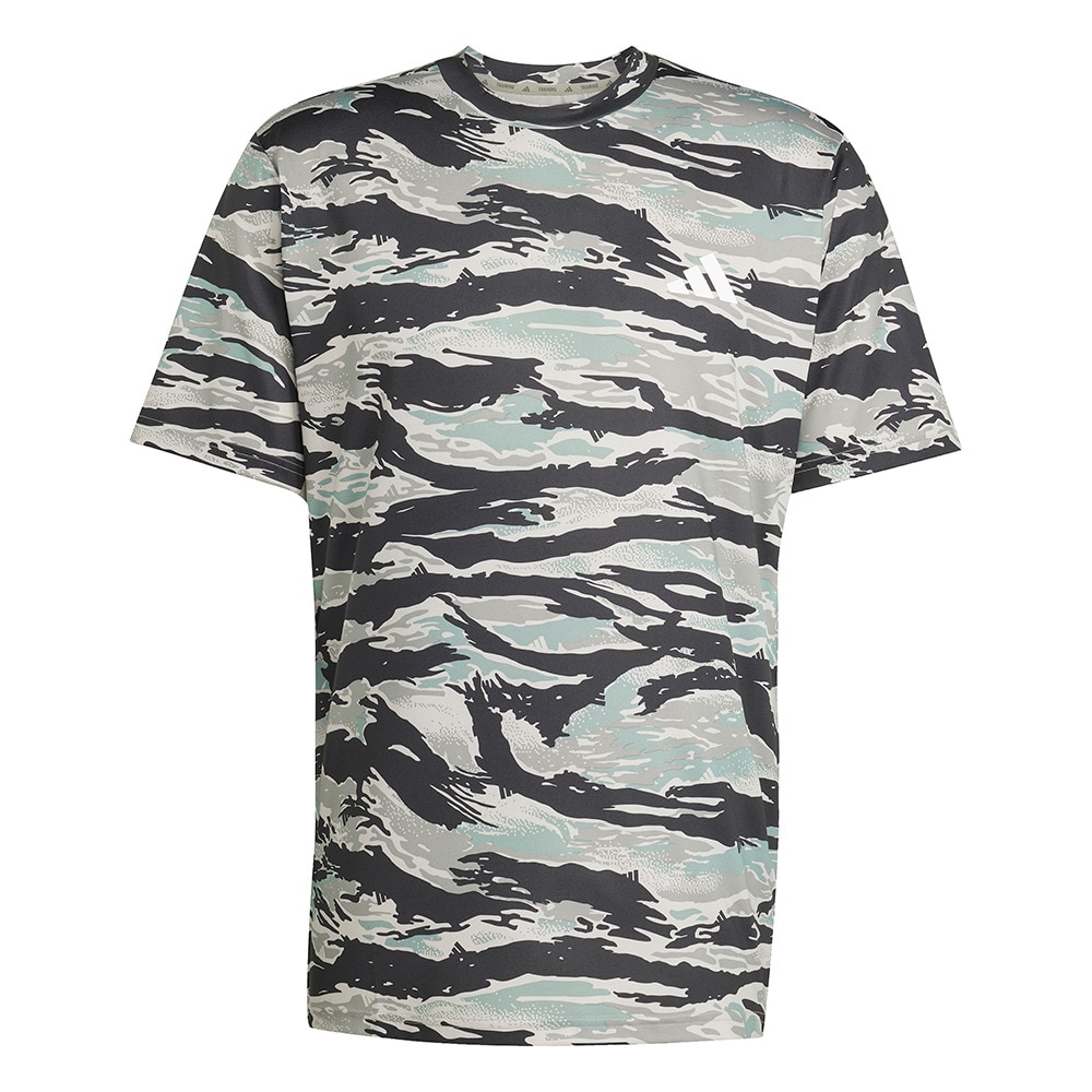 アディダス（adidas）（メンズ）トレイン エッセンシャルズ カモ AOP 半袖Tシャツ KQC46-JN5954