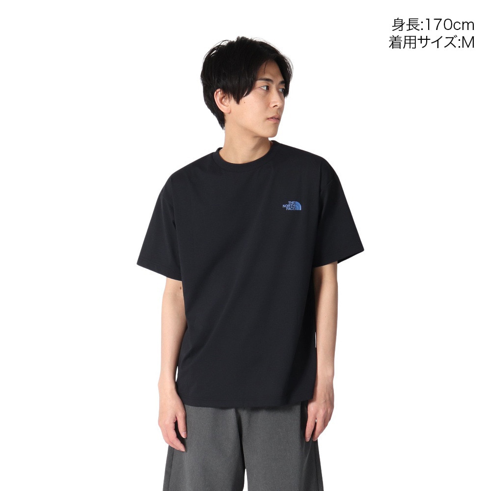 ザ・ノース・フェイス（THE NORTH FACE）（メンズ）ショートスリーブ イーエス66ロゴワイドティー NT32597 K