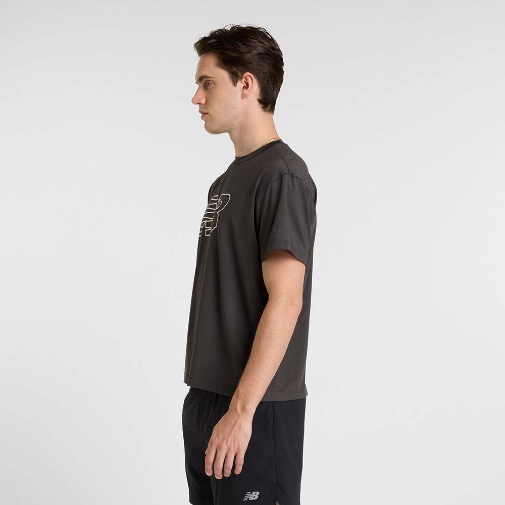 ニューバランス（new balance）（メンズ）ショートスリーブＴシャツ AMT51510BLK